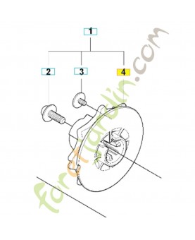 poulie de lanceur 530057890. Pièce de rechange Husqvarna
