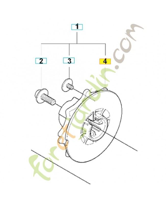 poulie de lanceur 530057890. Pièce de rechange Husqvarna