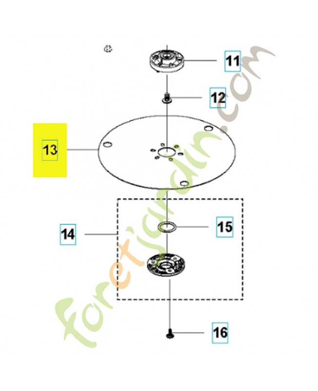 Plaque de protection husqvarna 587378001