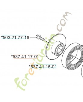 Poulie de demarreur référence 537411701