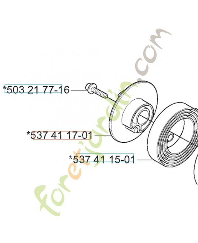 Poulie de demarreur référence 537411701