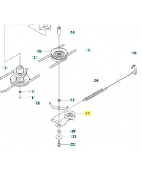 Tendeur de courroie 544228101. Pièce de rechange Husqvarna