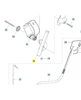 Support Husqvarna ref. 537260201