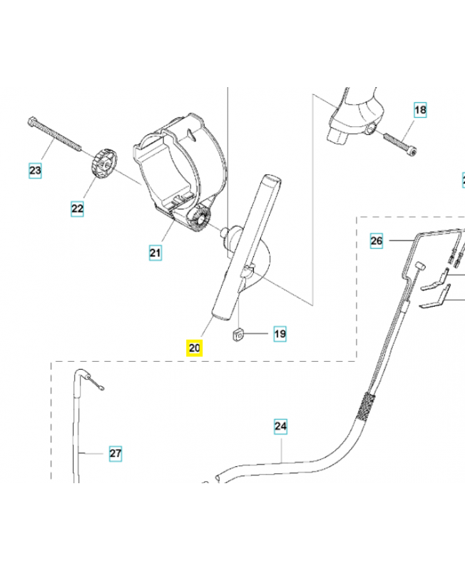 Support 502245301. Pièce de rechange Husqvarna