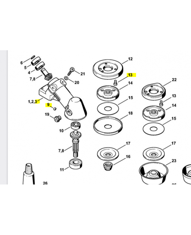 Carter reducteur Stihl ref. 4128-641-0351