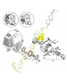 Carter de ventilateur 4180-080-1809. Pièce de rechange Sithl