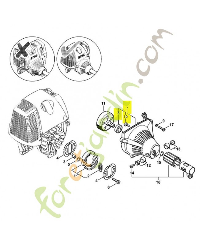 Carter de ventilateur 4180-080-1809. Pièce de rechange Sithl 