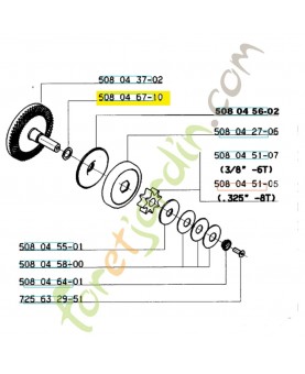 Rondelle 508046710. Pièce de rechange Husqvarna
