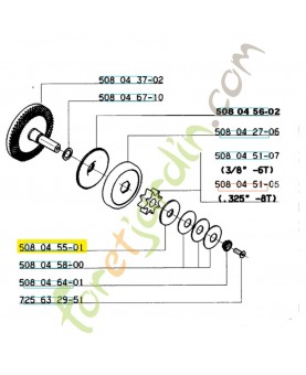 Rondelle 508045501. Pièce de rechange Husqvarna