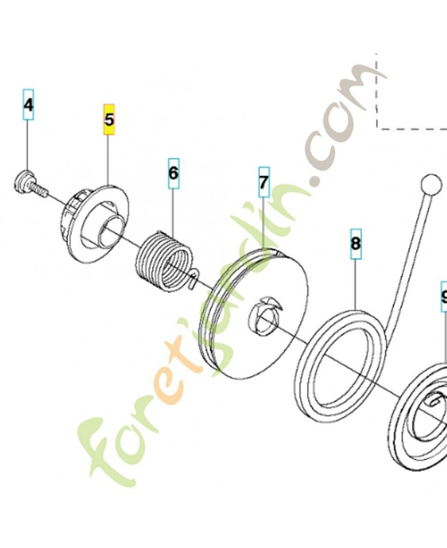 Bouchon 522645401. Pièce de rechange Husqvarna
