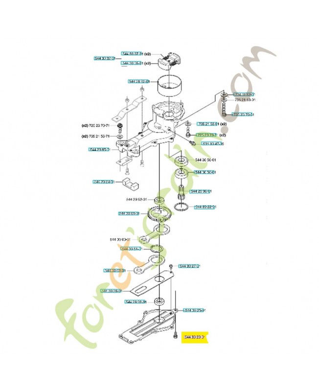 Vis 544302001. Pièce de rechange Husqvarna