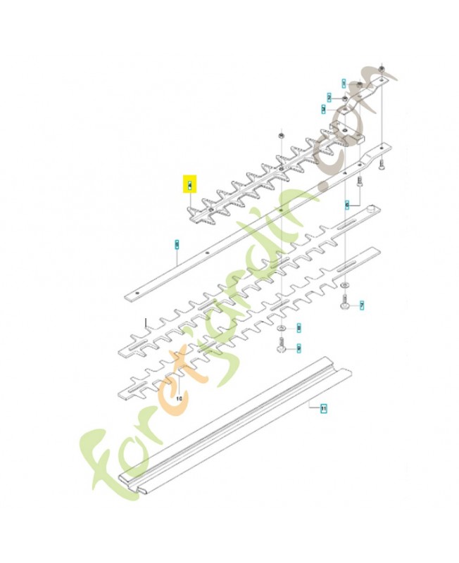 lame 544298901. Pièce de rechange Husqvarna