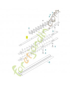 Glissière de guidage 504044001. Pièce de rechange Husqvarna