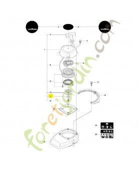 Rondelle 544296701. Pièce de rechange Husqvarna