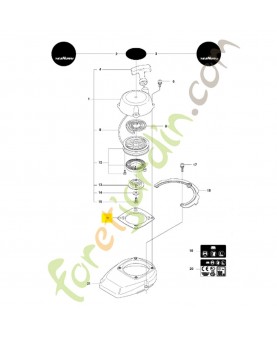 Plaque 544293401. Pièce détachée Husqvarna