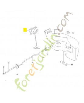 Bouchon de réservoir 544304901. Pièce de rechange Husqvarna