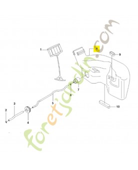 Réservoir d'essence 544292701. Pièce de rechange Husqvarna