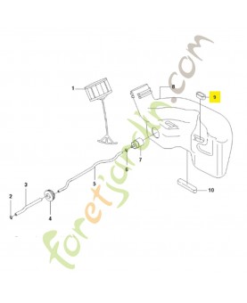 Support 531004832 Pièce de rechange Husqvarna