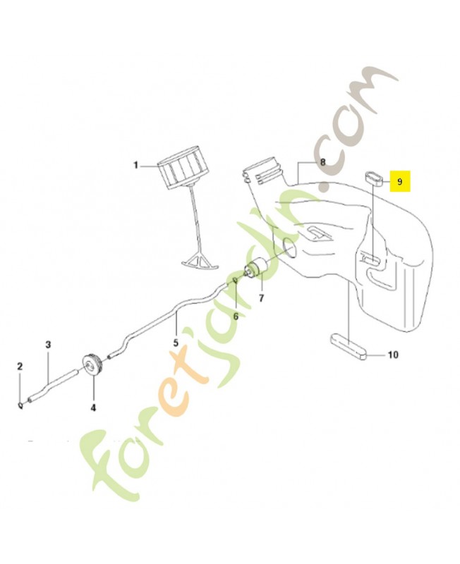 Support 531004832 Pièce de rechange Husqvarna Support 531004832 Pièce de rechange Husqvarna