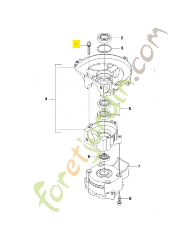 Vis 544291801. Pièce détachée Husqvarna