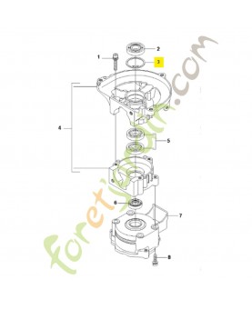 Circlips 531004105. Pièce de rechange Husqvarna