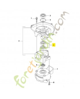 Roulement a billes 531004110. Pièce de rechange Husqvarna