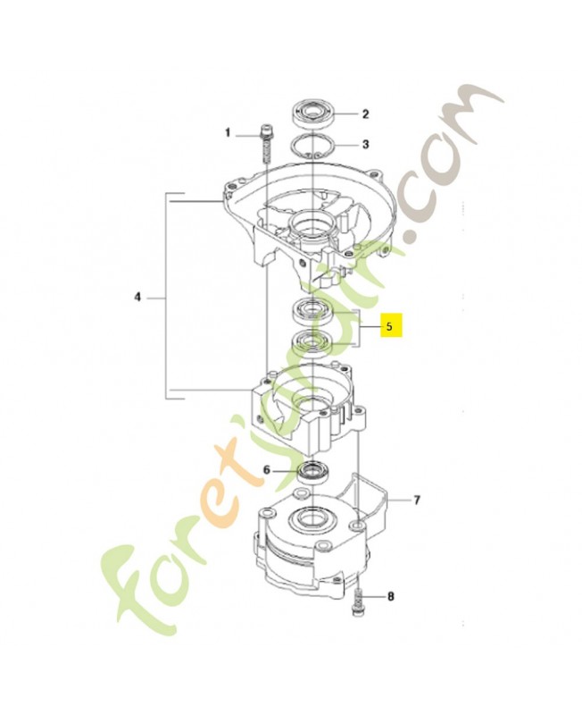 Roulement a billes 531004110. Pièce de rechange Husqvarna Roulement a billes 531004110. Pièce de rechange Husqvarna