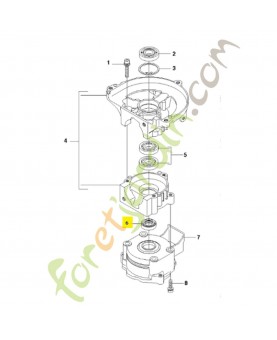 Bague d etancheite 531004107. Pièce de rechange Husqvarna