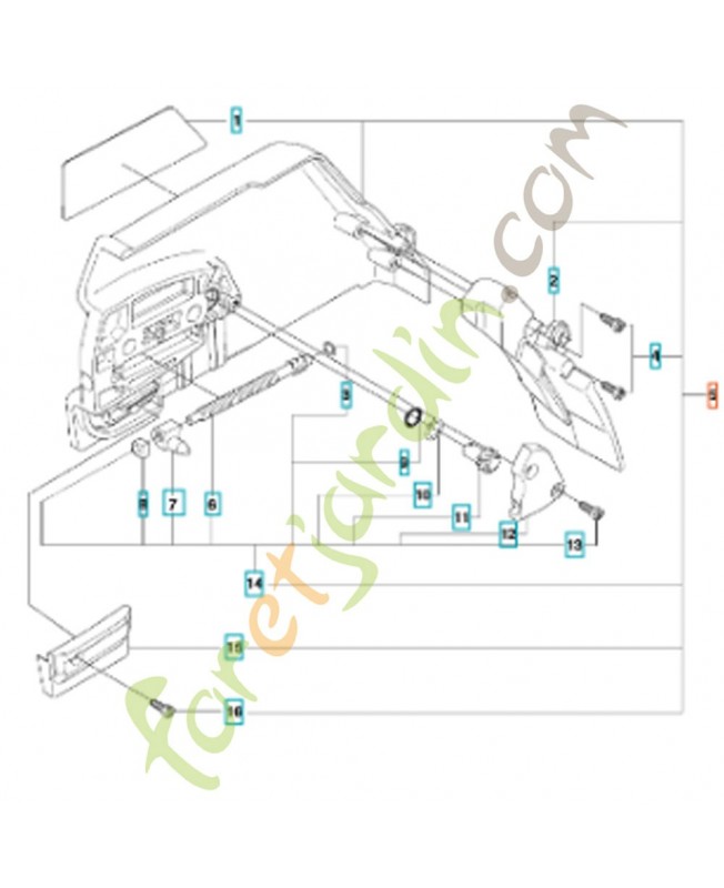 Carter d'embrayage complet 537331005. Pièce de rechange Husqvarna