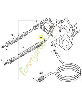 Joint torique 9,3x2,4 référence 9645-948-7501 stihl