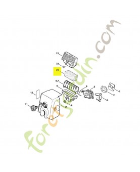 Filtre stihl réf 1123-124-0800- Pièce détachée Stihl / Vicking