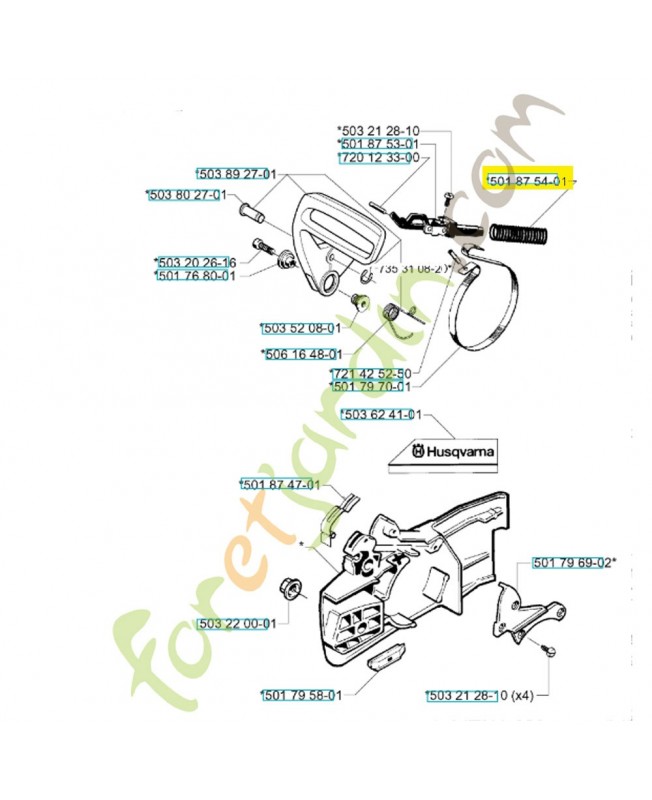 Ressort  référence 501875401 husqvarna