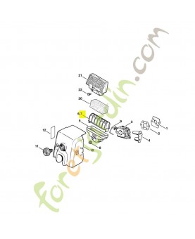 Filtre a air (floque) référence 1123-120-1613