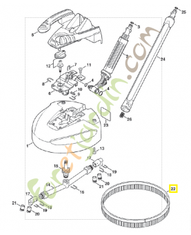 Brosse 4900-504-0502. Pièce détachée Stihl / Vicking
