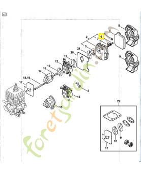 Clip - ecrou 4 x 9,6 x 1,8 9417-003-7512 Pièce de rechange Sithl / Vicking