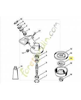 Rondelle pression (cannelure) 4130-713-1600. Pièce de rechange Sithl / Vicking
