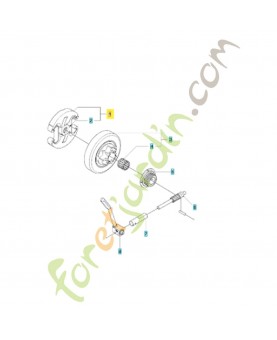 Embrayage de chaine 537110503. Pièce de rechange Husqvarna