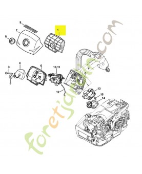 Filtre a air feutre 1145-140-4404. Pièce détachée Stihl / Vicking