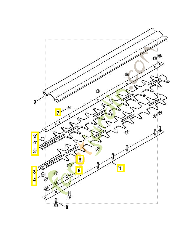 barre de coupe complète 4230-710-5900 stihl
