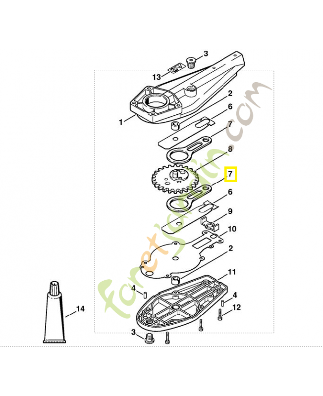 Bielle 4230-642-6501. Pièce de rechange Sithl / Vicking