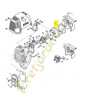 Filtre a air 4180-120-1800. Pièce de rechange Sithl