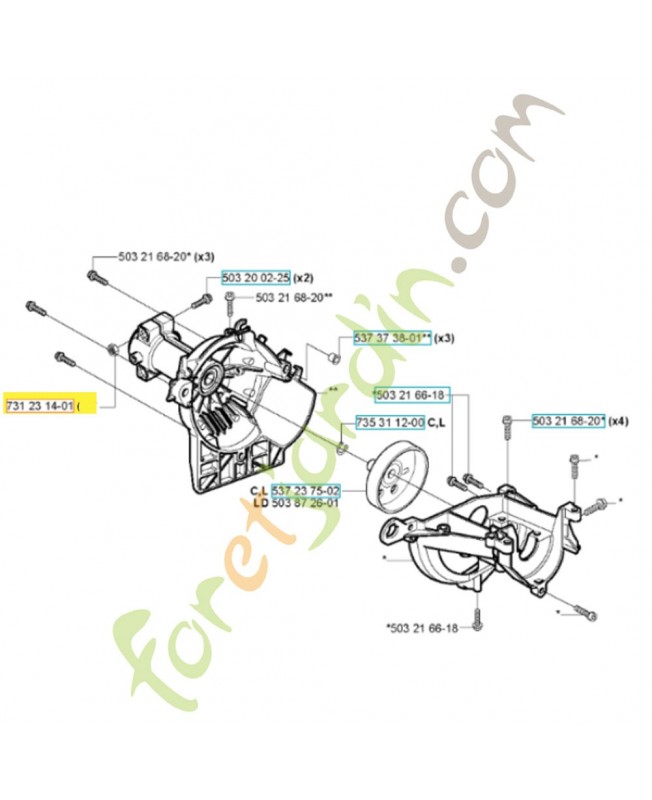 Écrou 731231401 husqvarna- Pièce de détachée Husqvarna