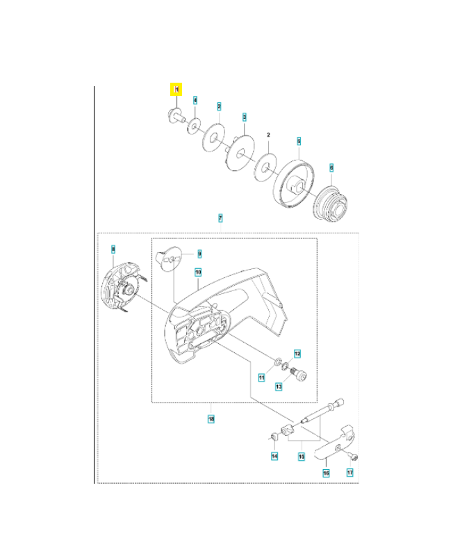 Vis  525755105. Pièce de rechange Husqvarna