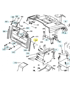 Lamelle contac.bac arr. Husqvarna ref.  532174662