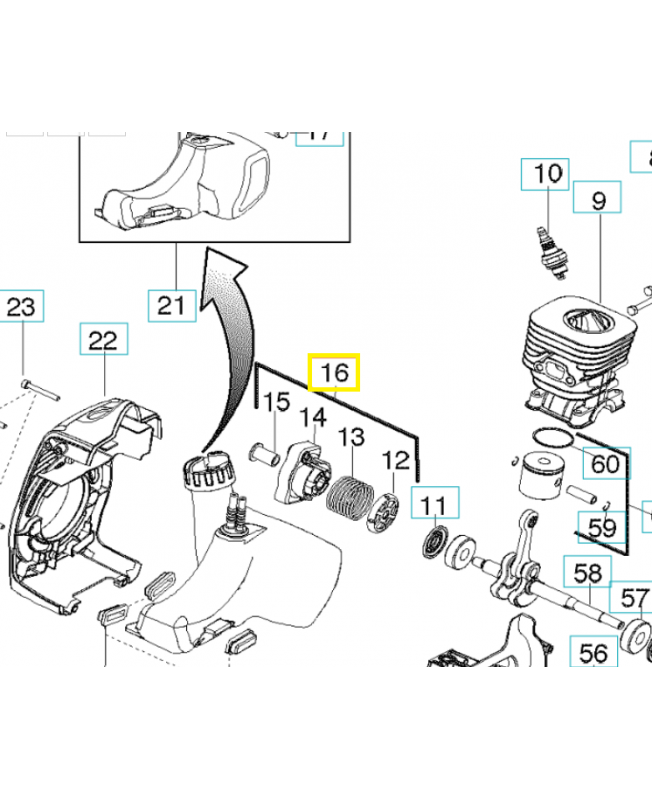 lanceur 545180844- Pièce de détachée Husqvarna