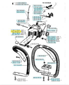 Amortisseur référence 501699401 husqvarna