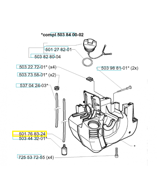 Durite d'essence 581756125 husqvarna