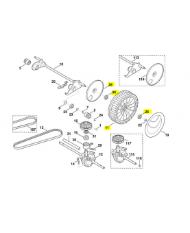 Roue complete d.230mm