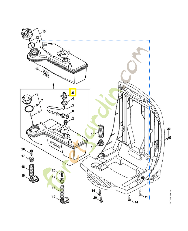 Pièce de raccordement 4238-353-2701. Pièce de rechange Sithl / Vicking
