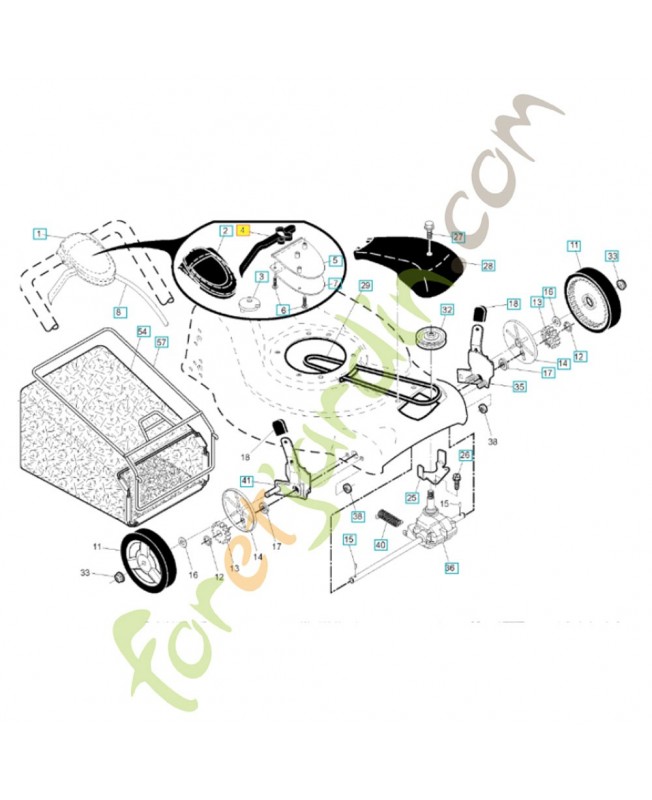 levier 532425662 - Pièce de détachée Husqvarna